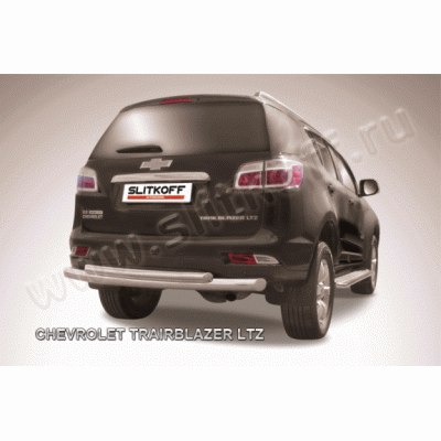 Защита заднего бампера Chevrolet Trailblazer с 2012 (двойная)