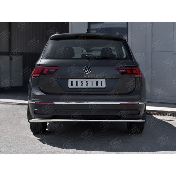 VOLKSWAGEN TIGUAN 2020- (кроме R-LINE) Защита заднего бампера d42 секции VGZ-003580