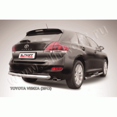 Защита заднего бампера Toyota Venza с 2013 (Радиусная)