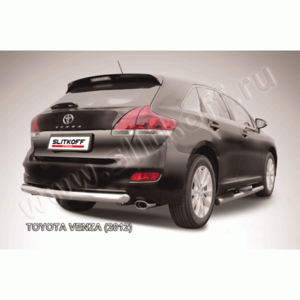 Защита заднего бампера Toyota Venza с 2013 (Радиусная)