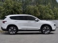 HYUNDAI SANTA FE 2021- Пороги труба d42 с листом (Лист нерж, проф нерж) (вариант 3) HSFL-0036013