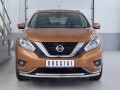 Защита переднего бампера Nissan Murano с 2016 (двойная) секция 42мм дуга 42мм