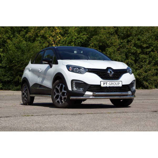 Защита переднего бампера Renault Kaptur с 2016 (двойная)