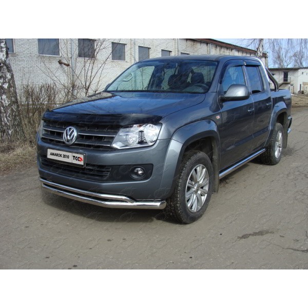 Защита переднего бампера Volkswagen Amarok с 2010 (Двойная 3)