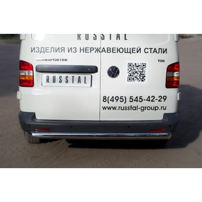 Защита заднего бампера Volkswagen T5 2003-2015 (одинарная)