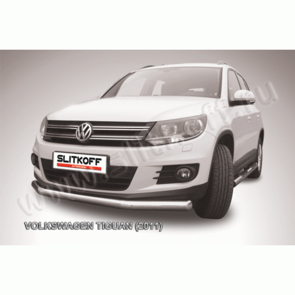 Защита переднего бампера Volkswagen Tiguan с 2011