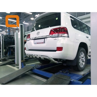 Защита заднего бампера Lexus LX 570 с 2015 76 мм