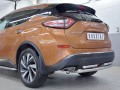 Защита заднего бампера Nissan Murano с 2016 двойная дуга 63мм + две дуги 42 мм