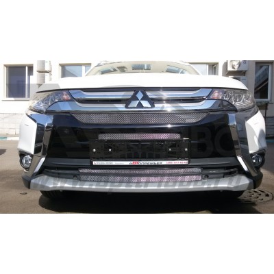 Защита радиатора Mitsubishi Outlander с 2015 (Chrome)