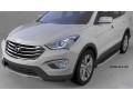 Пороги алюминиевые Alyans Hyundai Santa Fe с 2012