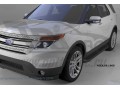 Пороги алюминиевые Ford Explorer с 2011 (Corund Black)