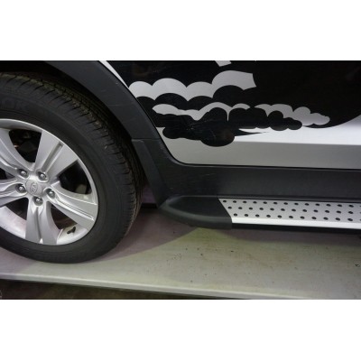 Пороги алюминиевые Integral Kia Sportage 2010-2015