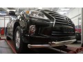 АКЦИЯ!!! Защита переднего бампера Lexus LX 570 2008-2015 (двойная)