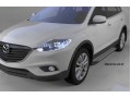 Пороги алюминиевые Mazda CX-9 с 2007 (Sapphire Silver)