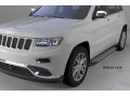 Пороги алюминиевые Jeep Grand Cherokee с 2011 (Sapphire Silver)