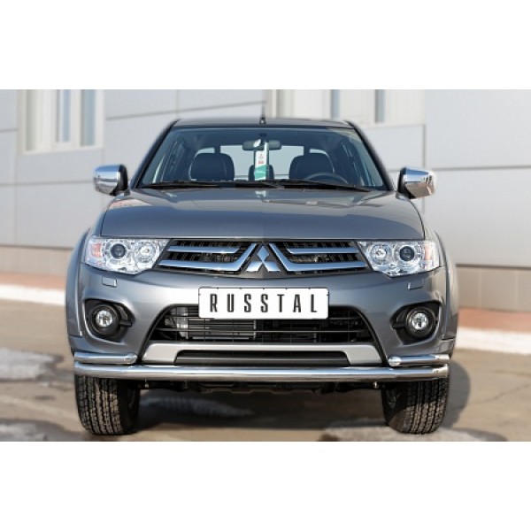 Защита переднего бампера Mitsubishi L200 с 2014 (уголки)