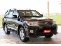 Накладки переднего и заднего бампера Toyota Land Cruiser 200 2012-2015