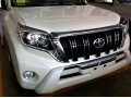 Накладка на передний бампер Toyota Land Cruiser Prado 150 с 2013 белая