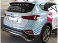 Защита заднего бампера Hyundai Santa Fe c 2018 скоба