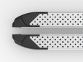 Пороги алюминиевые (Sapphir Silver) Mitsubishi L200 с 2014