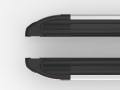 Пороги алюминиевые (BRILLIANT BLACK) HONDA CRV с 2016