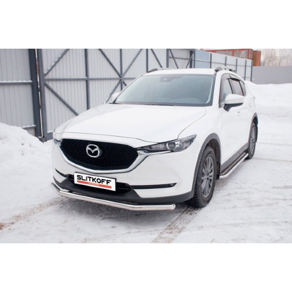 Защита переднего бампера d57 Mazda CX-5 с 2017