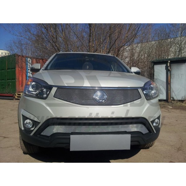 Защита радиатора Ssang Yong Actyon с 2013 (Chrome)