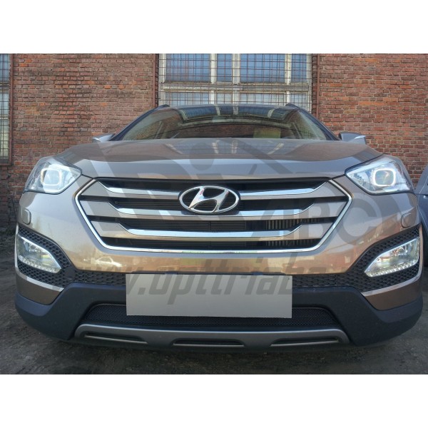 Защита радиатора Hyundai Santa Fe с 2012 (Black)