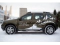 Пороги из нержавеющей стали с проступями Renault Duster с 2015