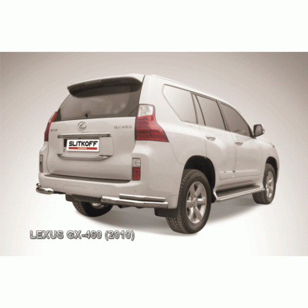 Защита заднего бампера Lexus GX460 2009-2014 (уголки двойные)