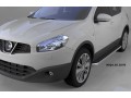 Пороги алюминиевые Ring Nissan Qashqai 2006-2014