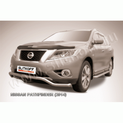 Защита переднего бампера Nissan Pathfinder с 2014 (Волна 1)