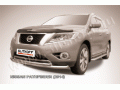 Защита переднего бампера Nissan Pathfinder с 2014 (Двойная 1)