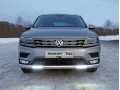 Защита передняя нижняя (овальная длинная с ДХО) 75х42 мм (Пакет Offroad)  Volkswagen Tiguan с 2017