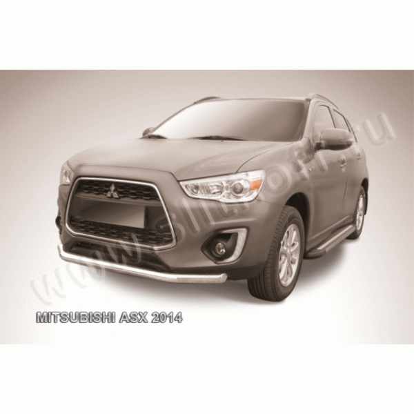 Защита переднего бампера Mitsubishi ASX с 2012 (одинарная 2)