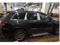 Пороги алюминиевые Brillant Jeep Grand Cherokee с 2011 (серебристые)