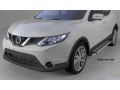 Пороги алюминиевые Brillant Nissan Qashqai с 2014 (серебристые)