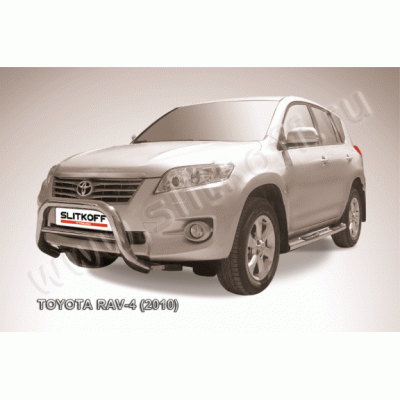 Защита переднего бампера Toyota RAV4 2010-2012 (Низкая)