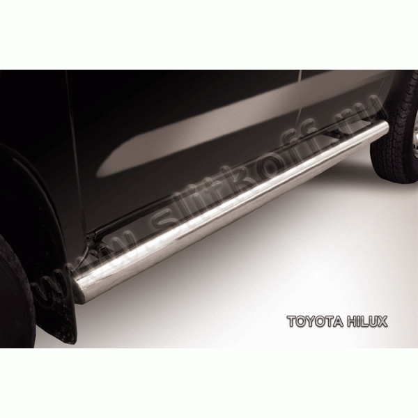 Защита порогов d76 труба Toyota HILUX (2011) рестайлинг