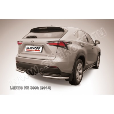 Защита заднего бампера Lexus NX с 2014 (уголки)