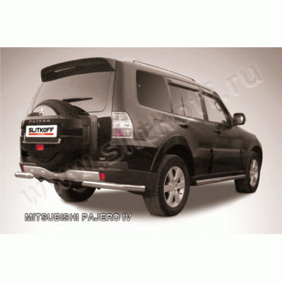 Защита заднего бампера Mitsubishi Pajero 2006-2011 (уголки)