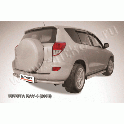 Защита заднего бампера Toyota RAV4 2006-2010 (Уголки)