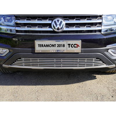Решетка радиатора нижняя 12 мм для Volkswagen Teramont (без парктроников)