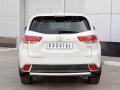 Защита заднего бампера Toyota Highlander 2017-  63мм дуга