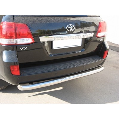 Защита заднего бампера Toyota Land Cruiser 200 2008-2012 (одинарная)