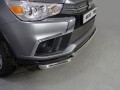 Защита переднего бампера Mitsubishi ASX с 2017 (двойная)