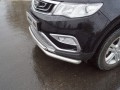 Защита передняя нижняя (двойная)  для Geely Atlas