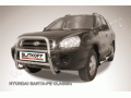 Защита переднего бампера Hyundai Santa Fe 2000-2006 (Высокая)