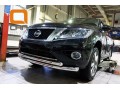 АКЦИЯ!!! Защита переднего бампера Nissan Pathfinder с 2014 (двойная)