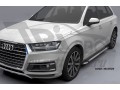Пороги алюминиевые Brillant Audi Q7 с 2015 (серебристые)